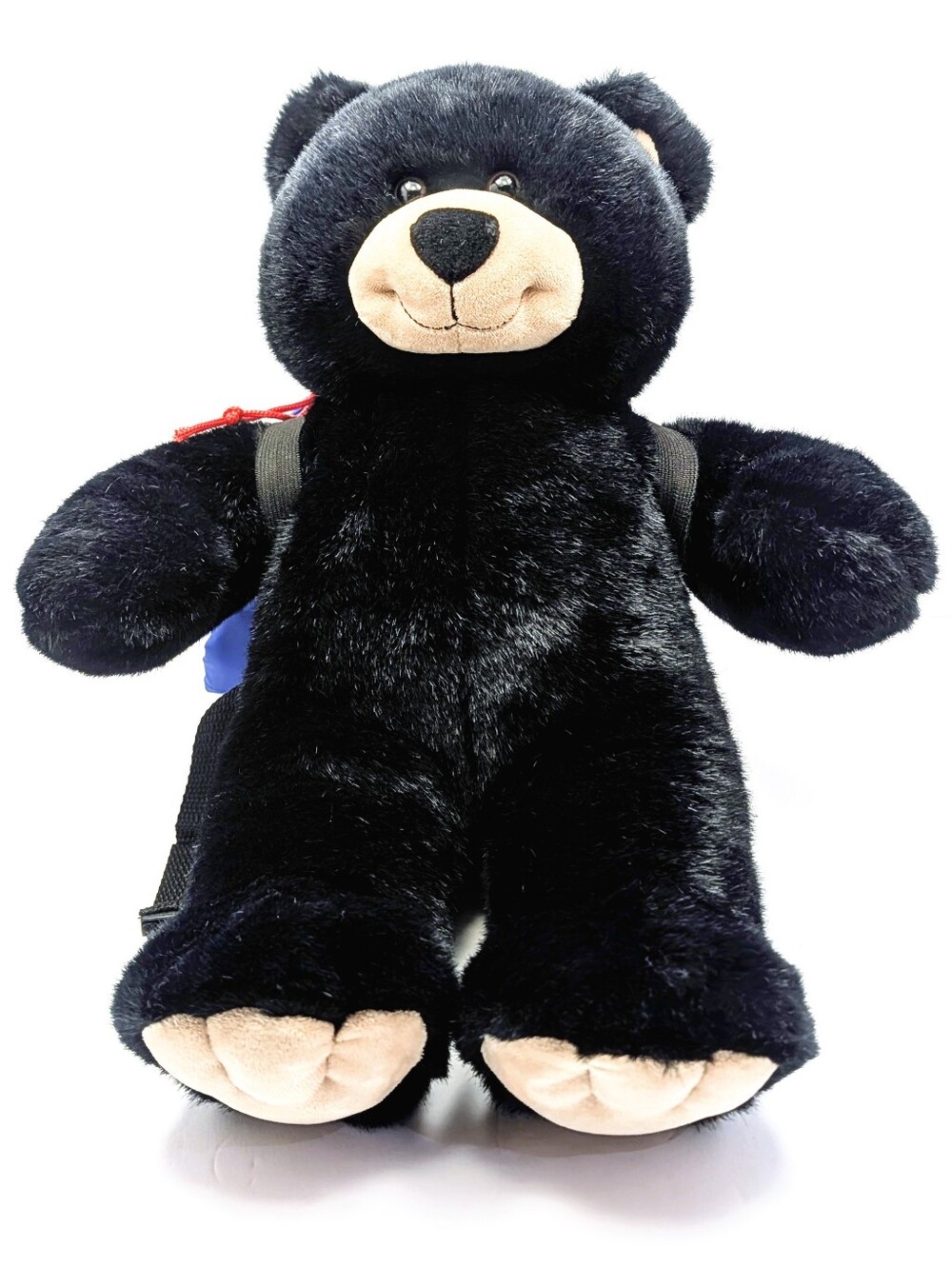 Build-A-Bear Black Bear Camping Backpack Sleeping Bag Accessories 18"